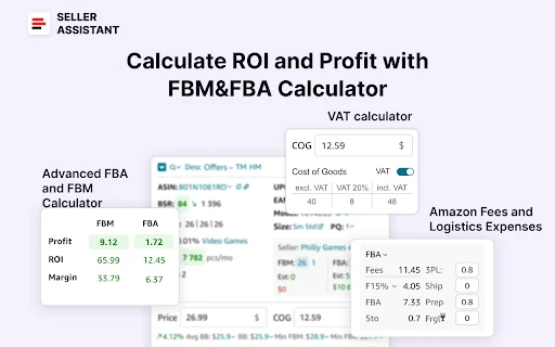 Seller Assistant: Pinakamahusay na Amazon Product Research Tool - Screenshot 3