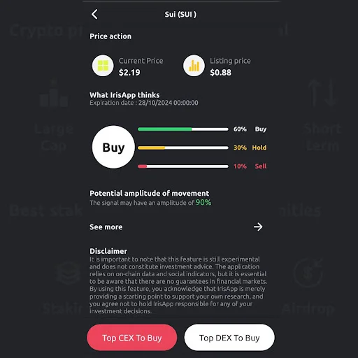 I-download ang Iris App – AI Crypto Tracker para sa Pinoy - Screenshot 7