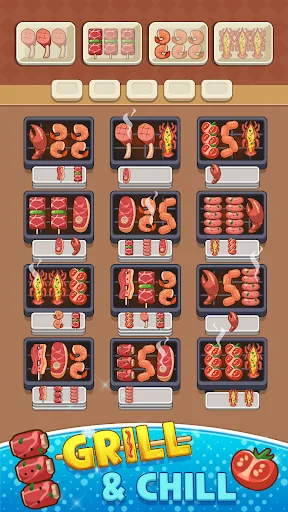 I-download ang Skewer Jam: Food Sort Puzzle – Masayang Laro Ngayon - Screenshot 1