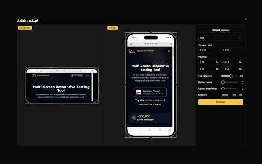 I-download ang Responsive Viewer – Pinakamahusay na Responsive Tester - Screenshot 4