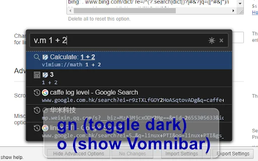 Vimium C – Mabilis na Keyboard Navigation para sa Browser - Screenshot 3