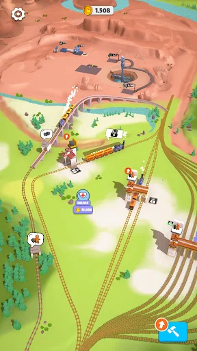 I-download ang Rail Master Tycoon: Idle Train – Bumuo ng Rail Empire - Screenshot 10